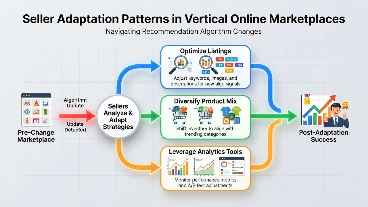 Seller Adaptation Patterns During Changes in Recommendation Algorithms Within Vertical Online Marketplaces